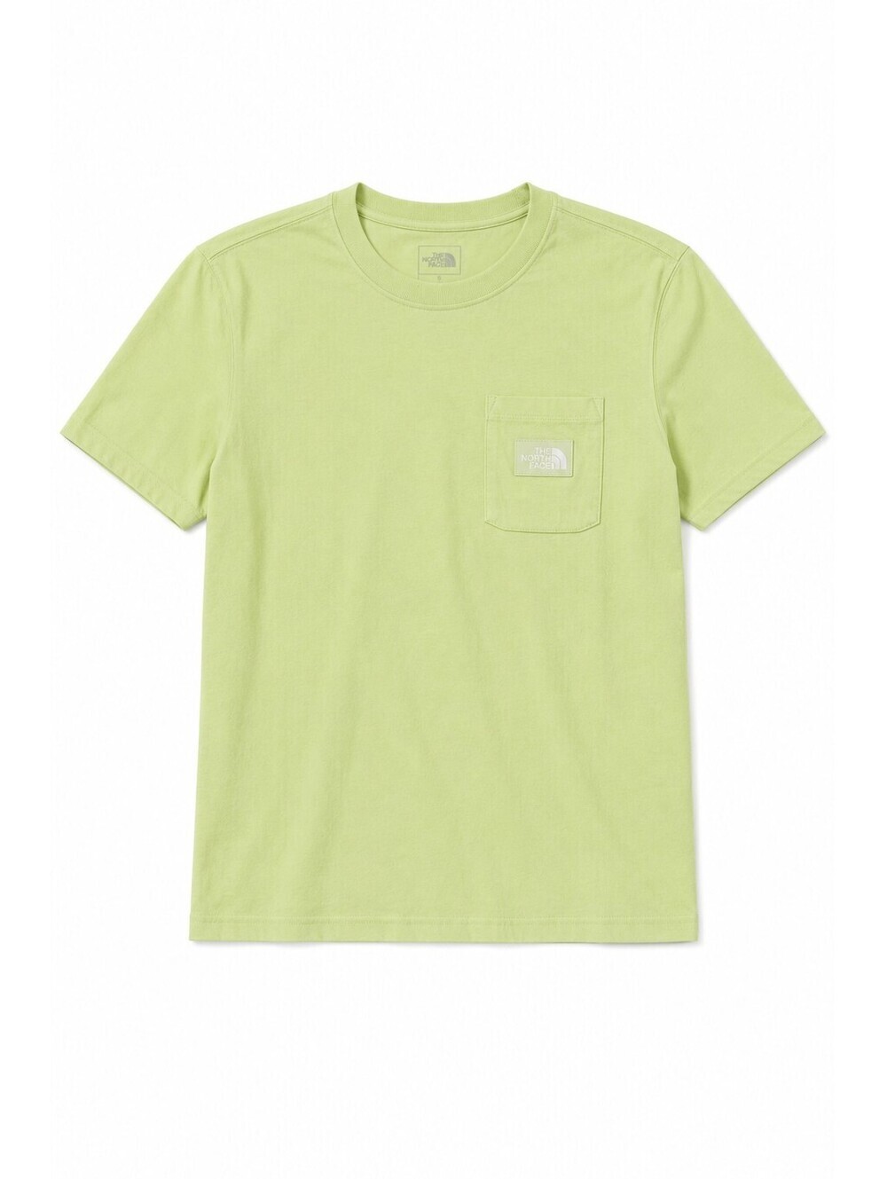 The North Face Women's Pocket T-Shirt Pale Green Short Sleeve Logo Tee Size S
